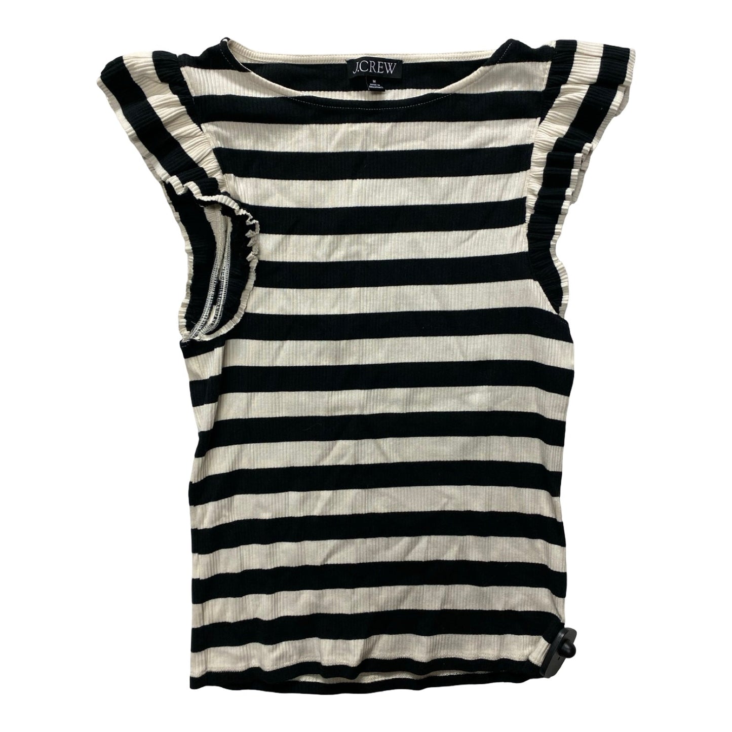 Top Sleeveless By J. Crew In Striped Pattern, Size:M