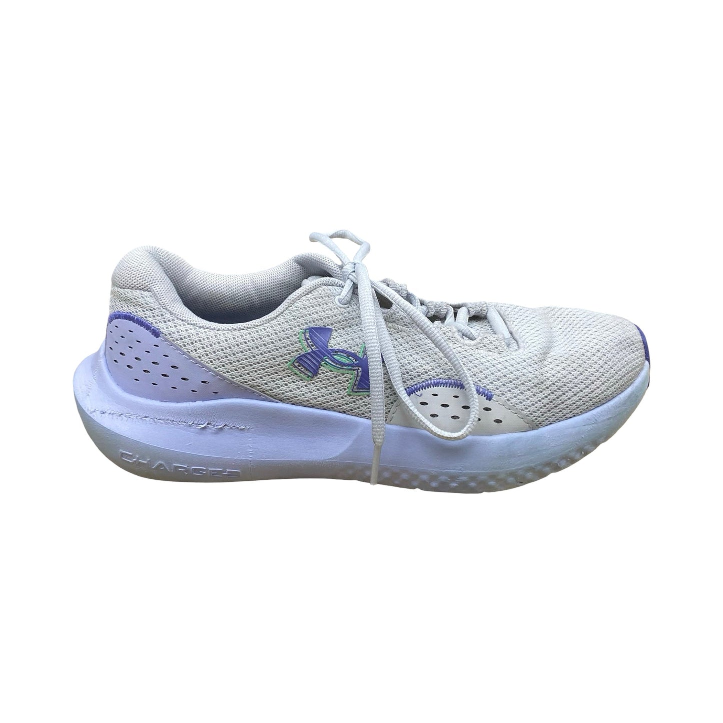 Shoes Athletic By Under Armour In Grey & Purple, Size:8