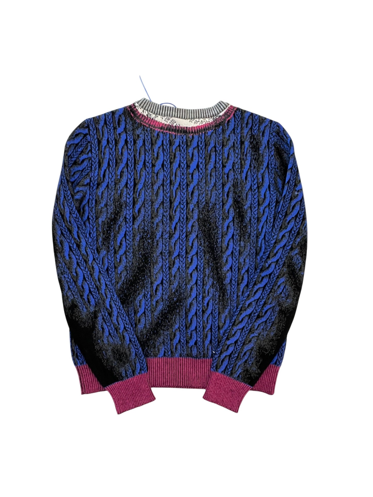 Sweater Luxury Designer By Moschino In Blue, Size:S