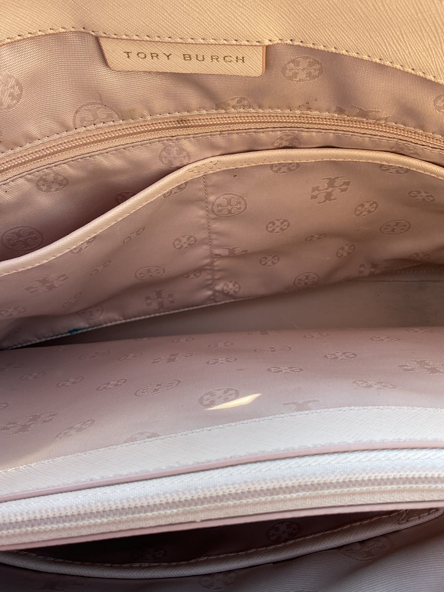 Handbag Designer By Tory Burch In Pink, Size:Large