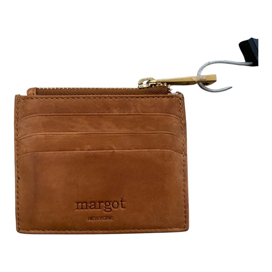 Wallet Leather By Margot In Brown, Size:Small