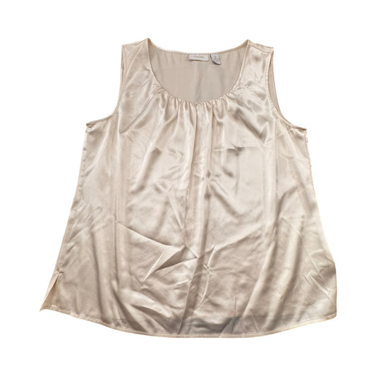 Top Sleeveless By Chicos In Cream, Size:L