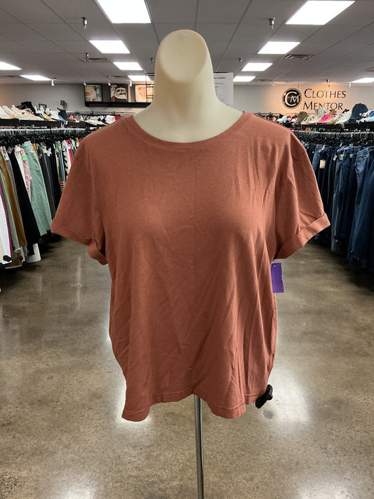 Top Ss Basic By Sundry In Tan, Size:Xl