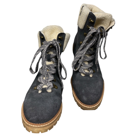 Boots Ankle Flats By Lands End In Grey, Size:7.5