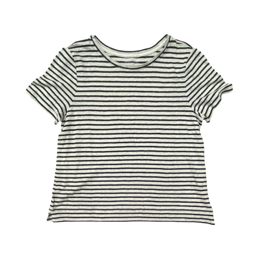 Top Ss Designer By Eileen Fisher In Striped Pattern, Size:Xs