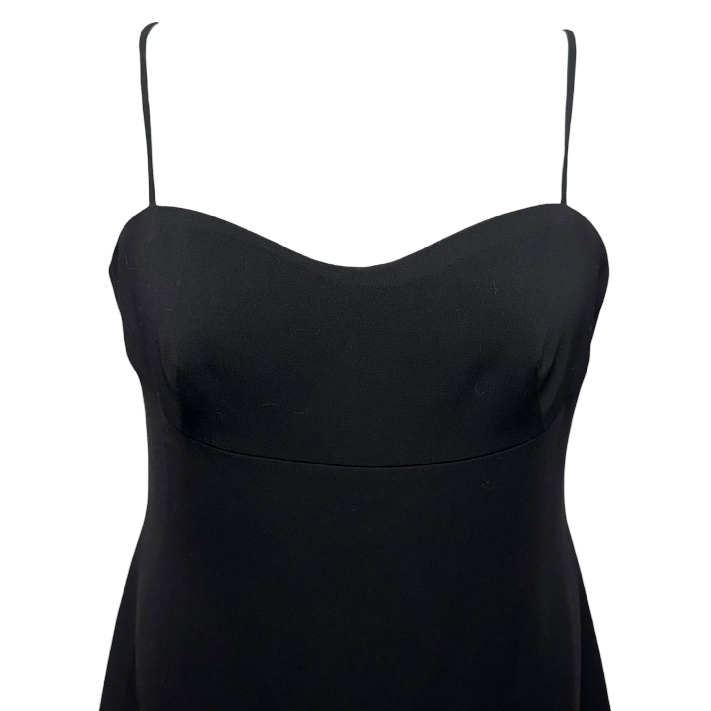 Sleeveless Feathered Crepe Midi-Dress By ML Monique Lhuillier In Black, Size: M