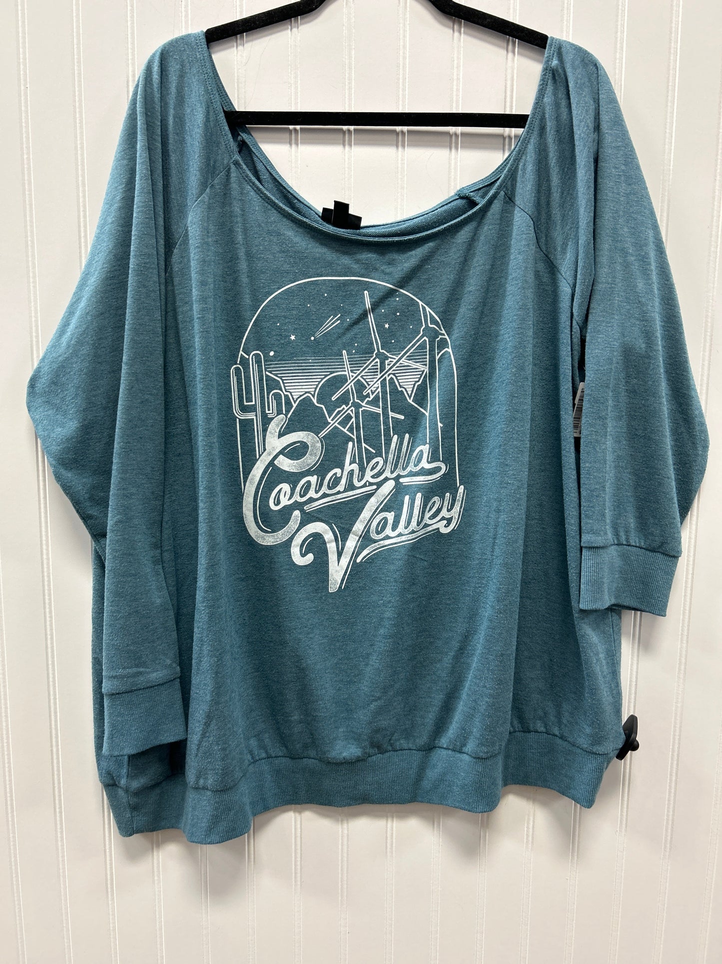 Top Ls By Torrid In Teal, Size:3X