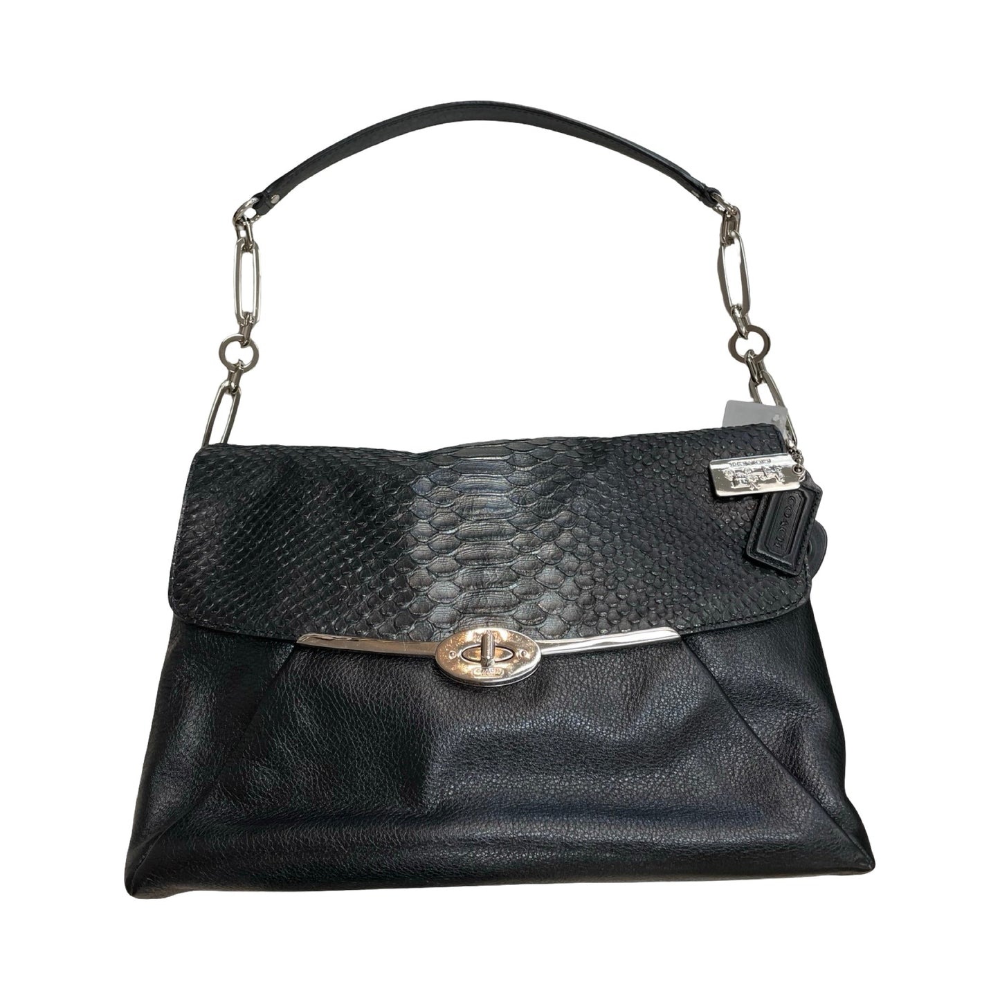 Handbag Designer By Coach In Black, Size:Medium