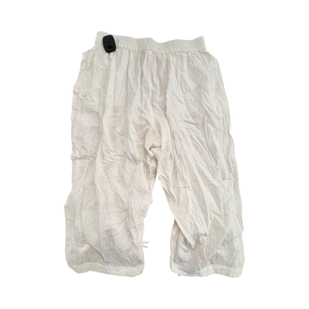 Capris By Free People In White, Size:L