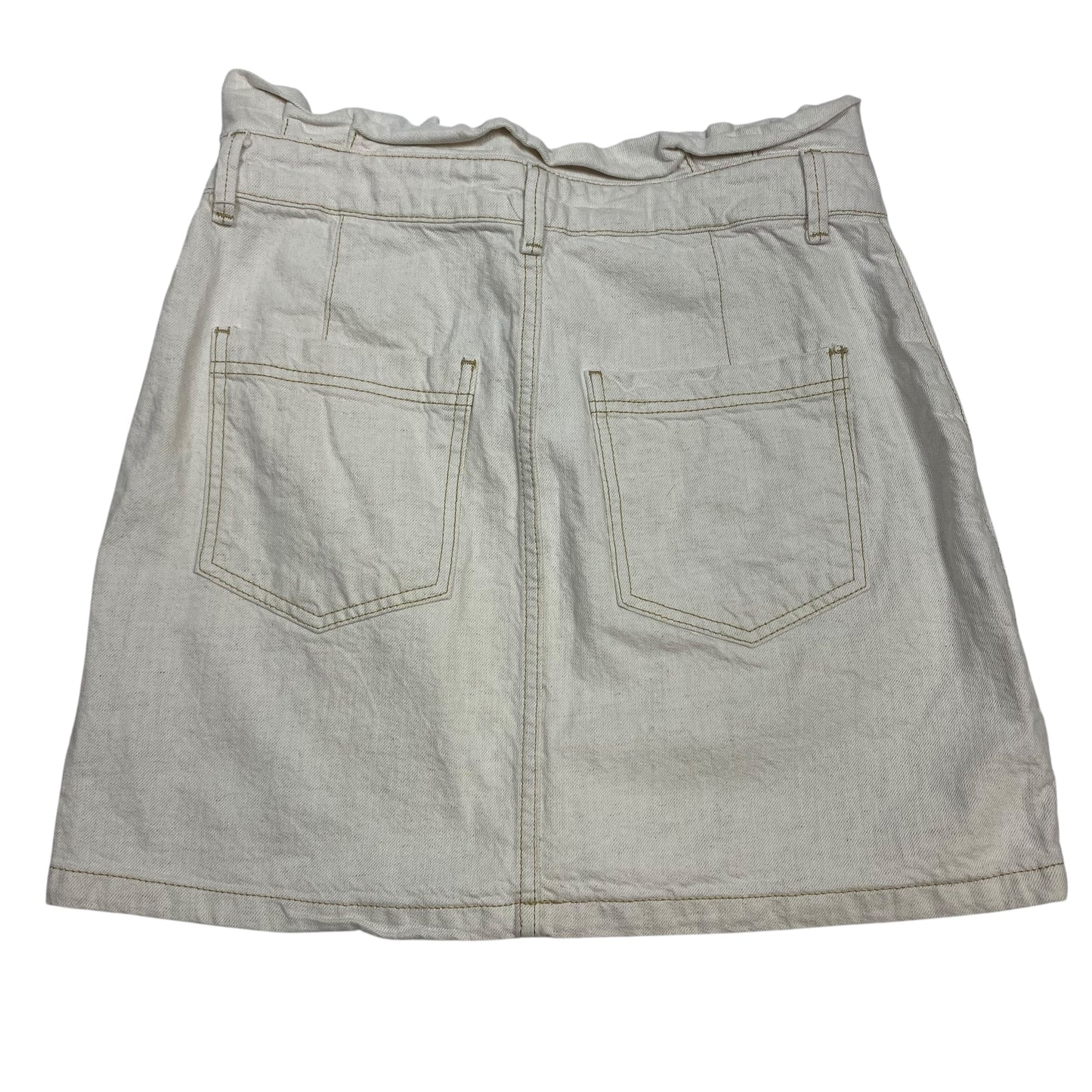 Skirt Mini & Short By Free People In Tan Denim, Size:M