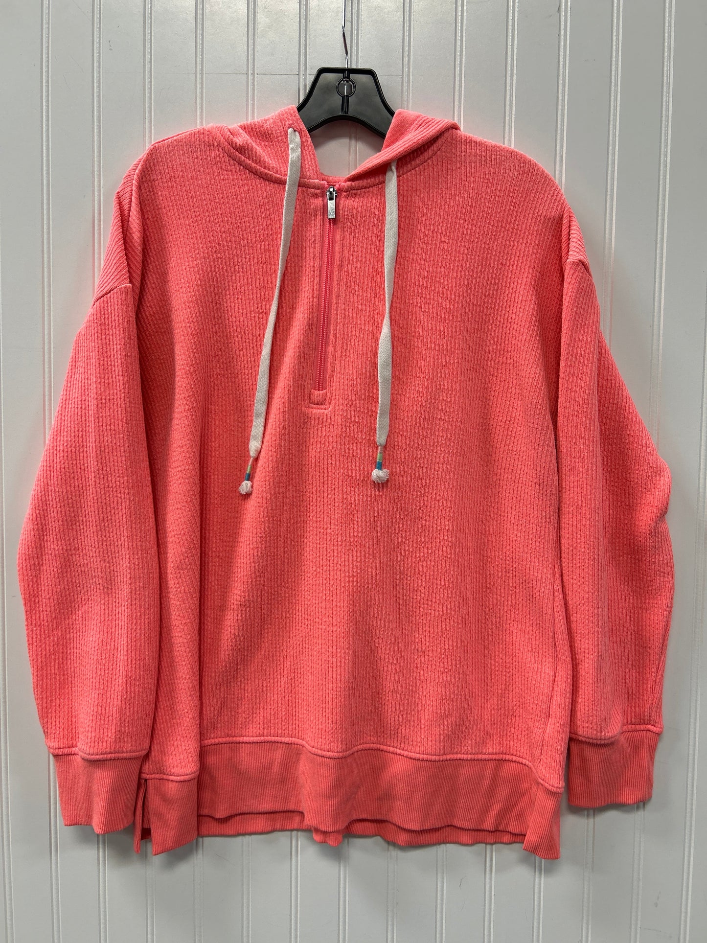 Sweatshirt Hoodie By Maurices In Coral, Size:L