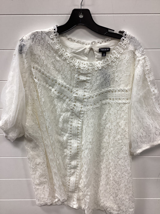 Top Ss By Torrid In White, Size:3X