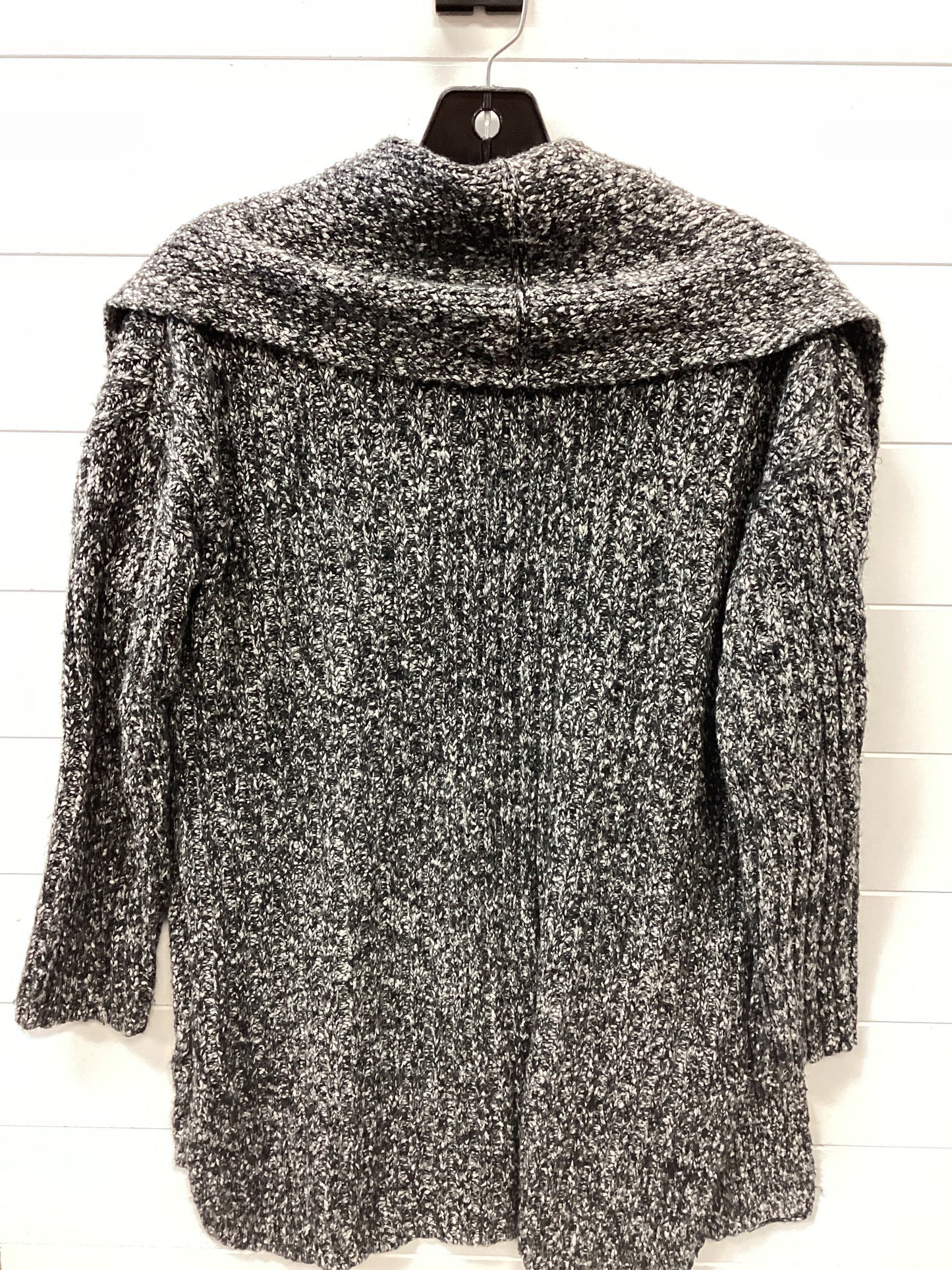 Sweater Cardigan By Loft In Black & White, Size:M