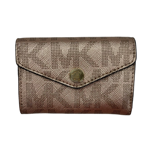 Wallet Designer By Michael Kors In Rose Gold, Size:Small
