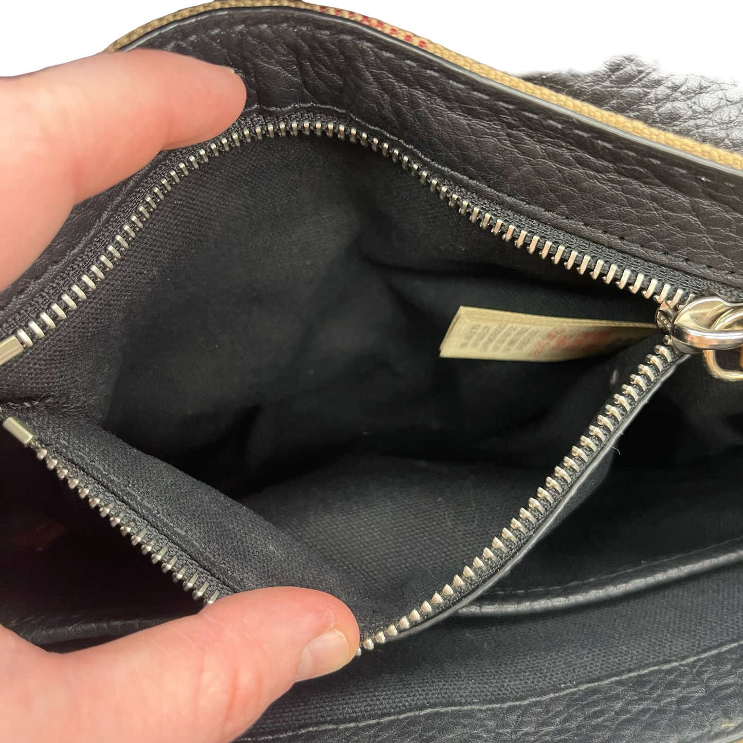 Crossbody Luxury Designer By Burberry In Black & Brown, Size:Medium