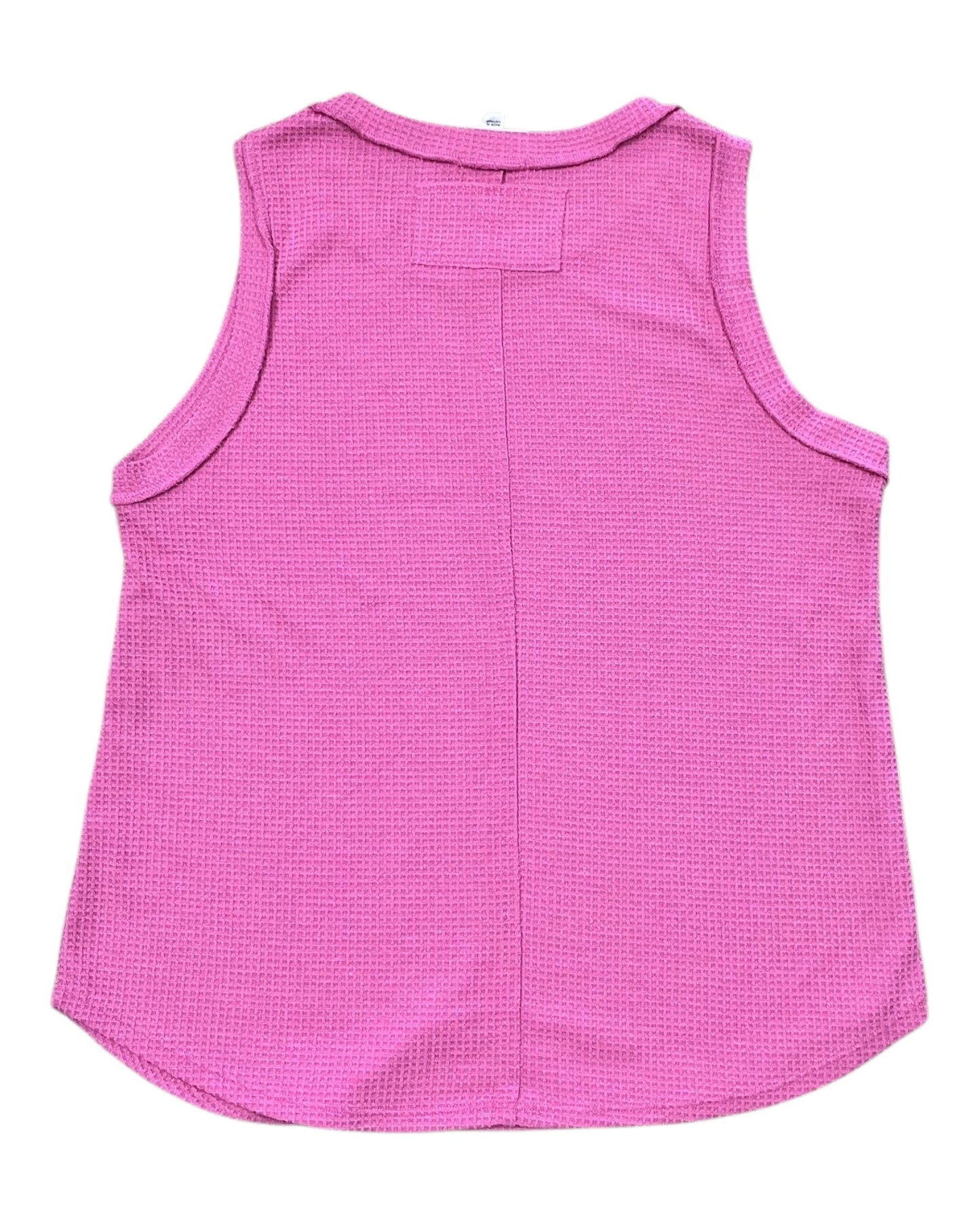 Top Sleeveless By Andree By Unit In Pink, Size:S