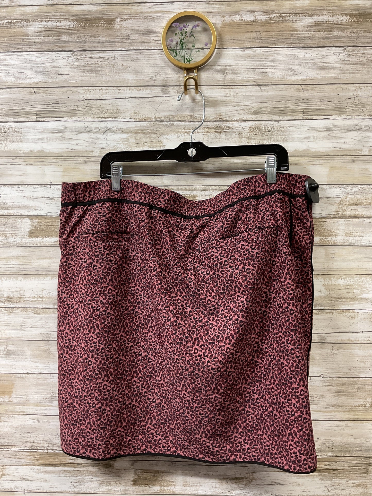 Athletic Skort By Chicos In Animal Print, Size:1X