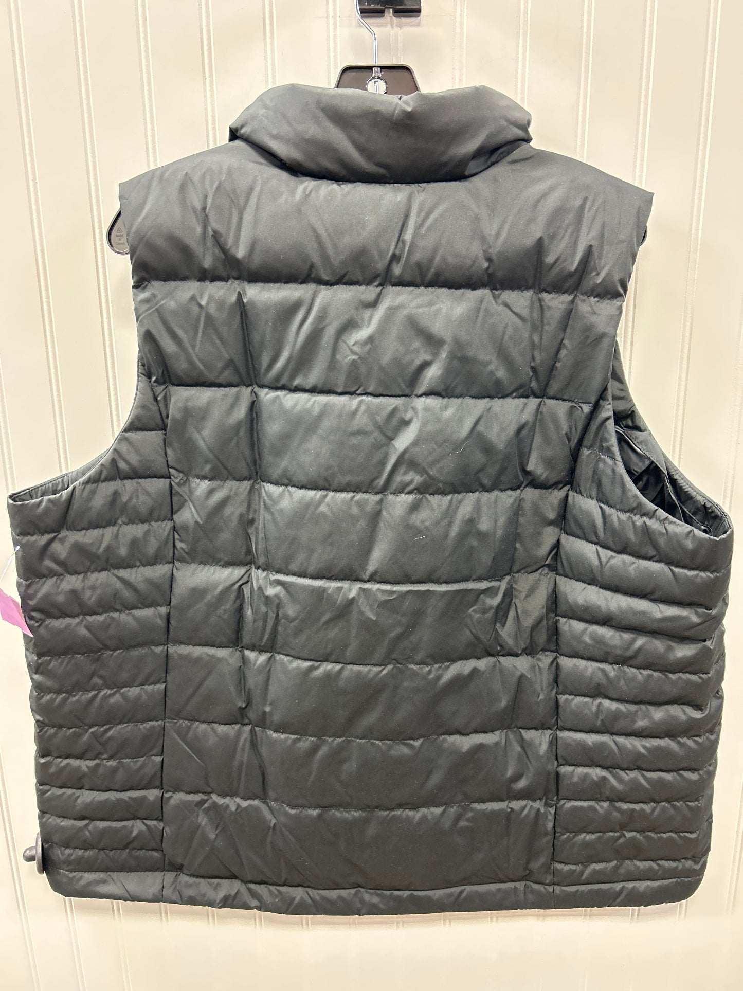 Vest Puffer & Quilted By Lands End In Black, Size:1X