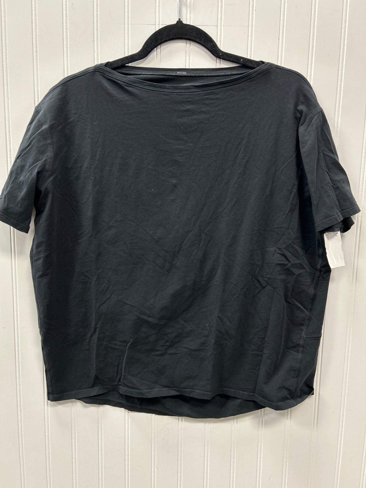 Athletic Top Ss By Lululemon In Black, Size:M