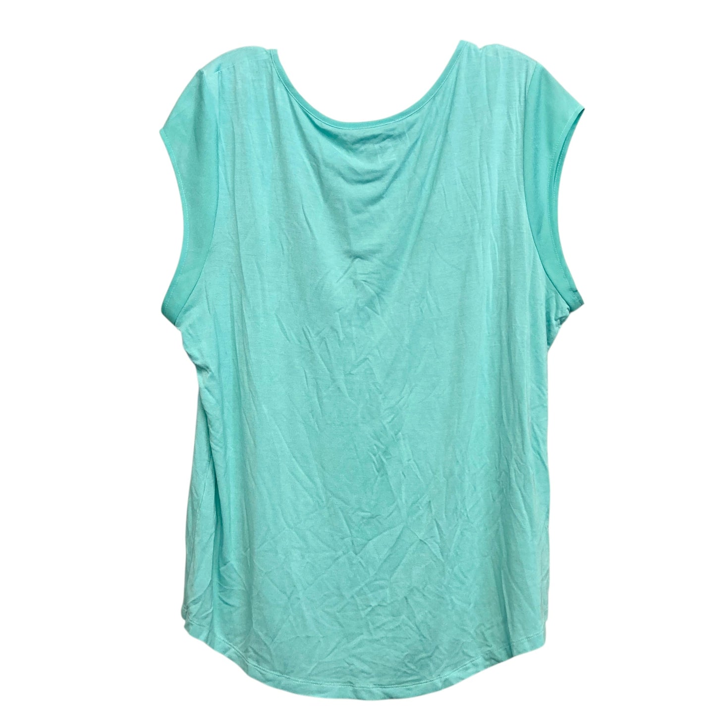 Top Ss Basic By Calvin Klein In Teal, Size:L