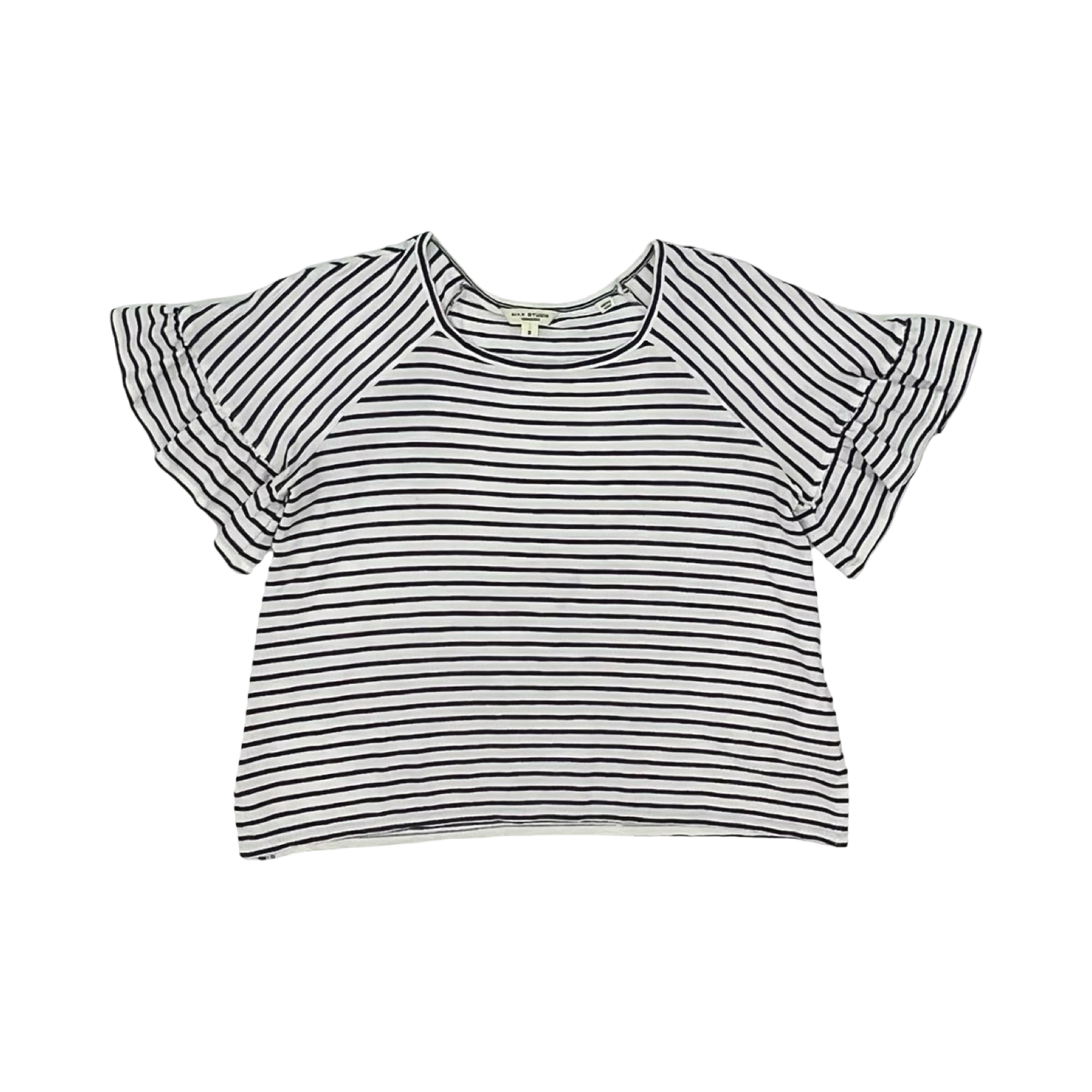 Blouse Ss By Max Studio In Blue & White, Size:S