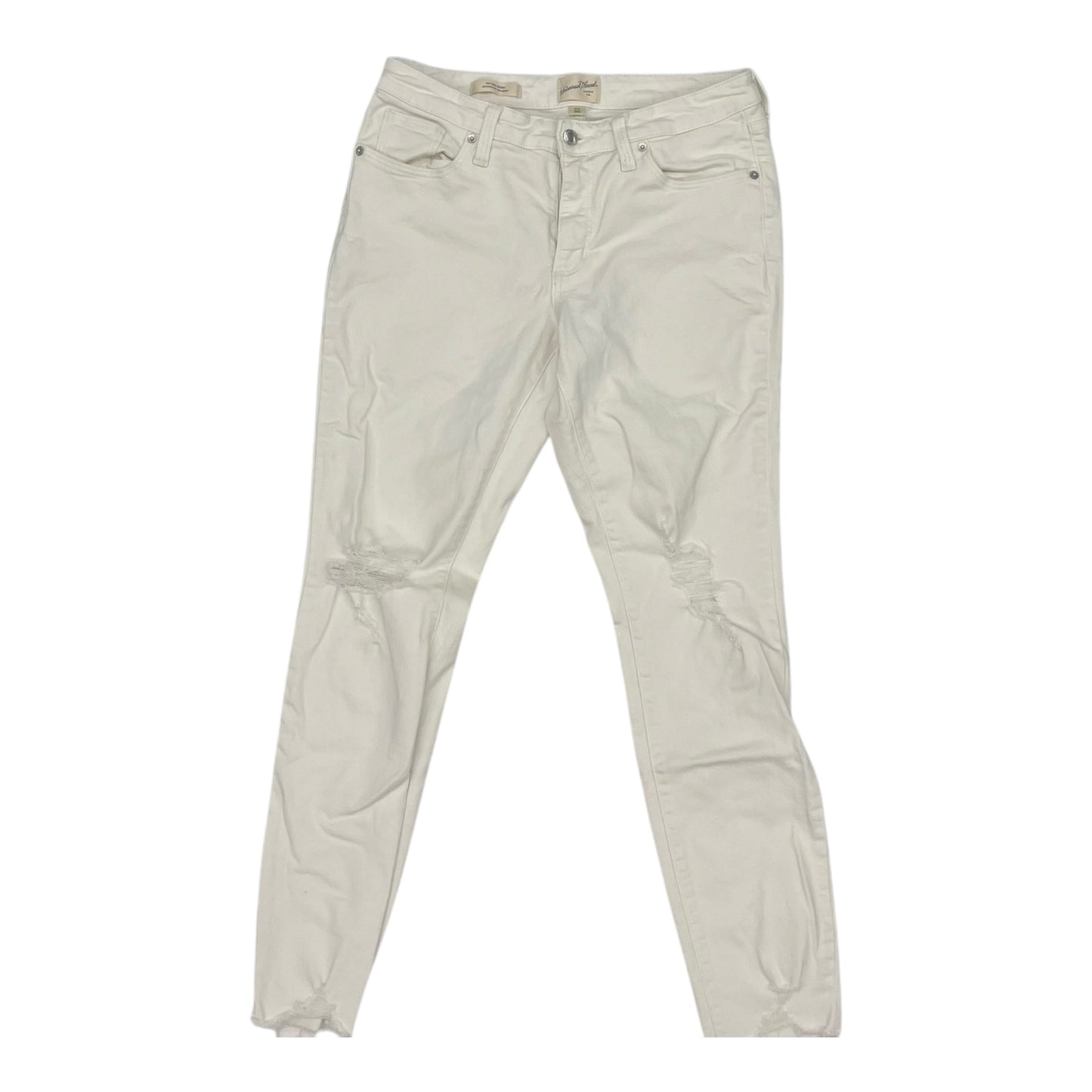 Jeans Skinny By Universal Thread In White Denim, Size:8