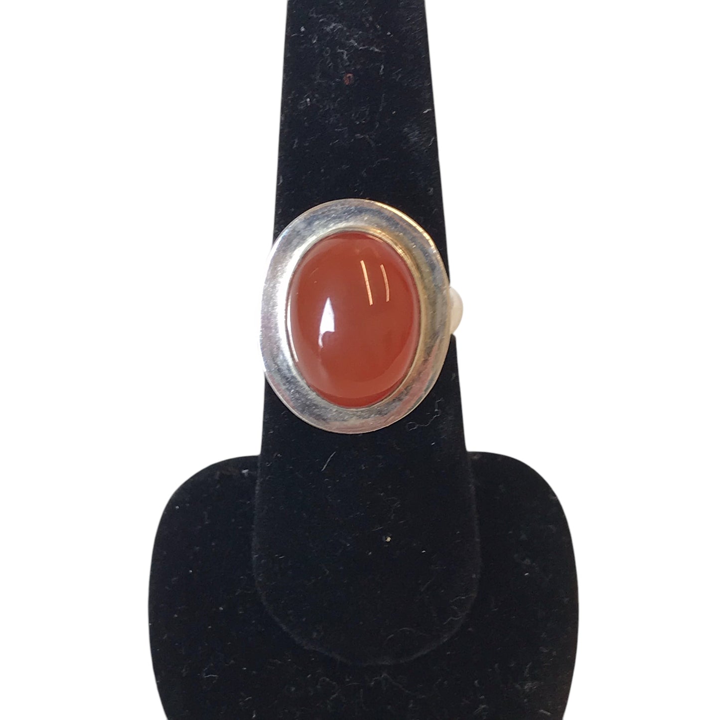 Ring Band In Orange & Silver