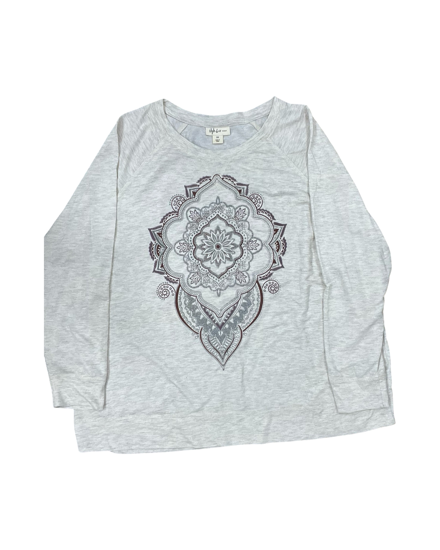 Top Ls By Style And Co Collection Women In Cream, Size:3X