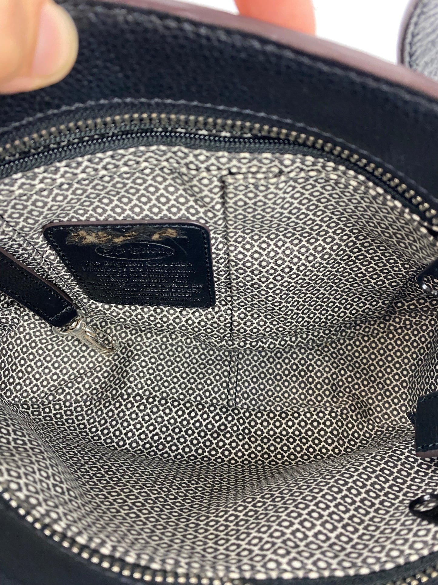 Handbag Leather By Brighton, Size: Medium