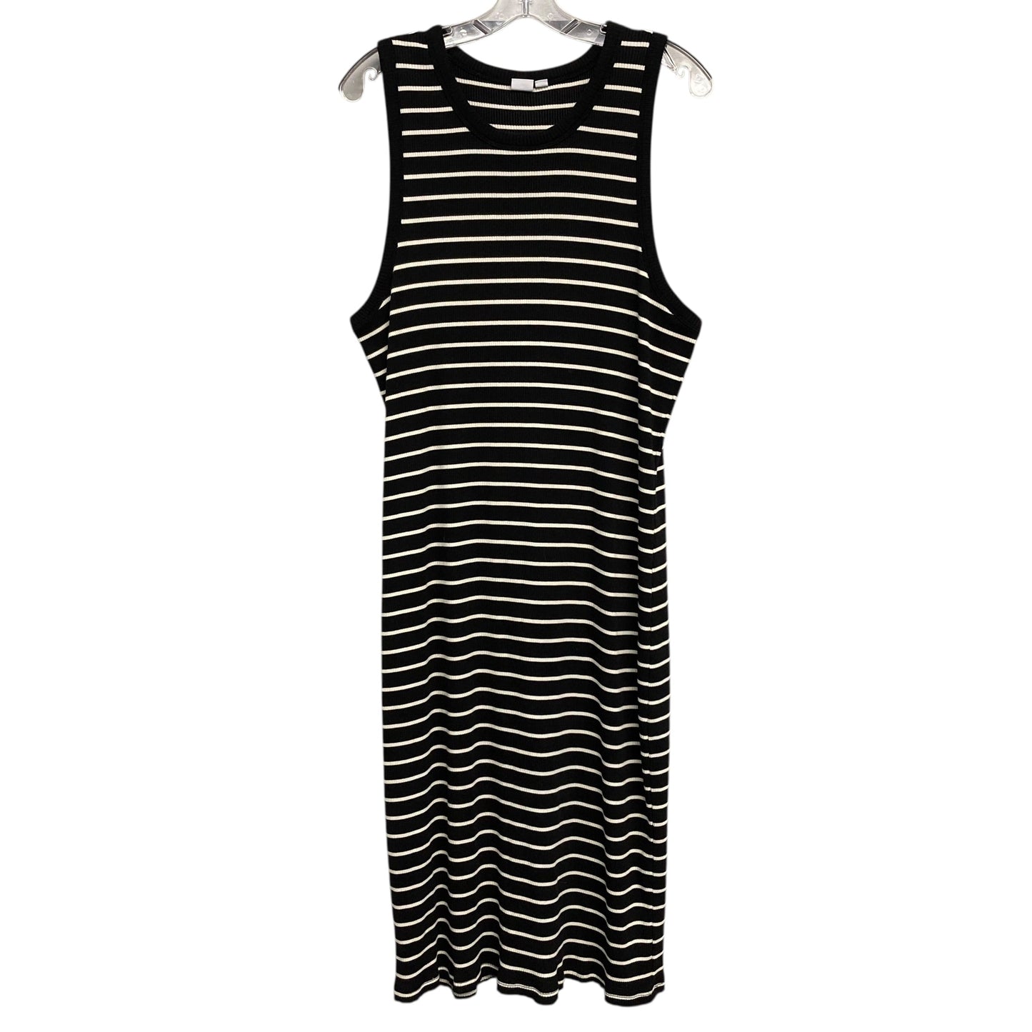 Dress Casual Maxi By Galyans In Black & White, Size:Xxl