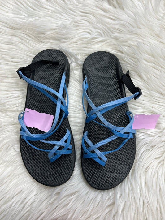 Sandals Flats By Chacos In Blue & Grey, Size:11