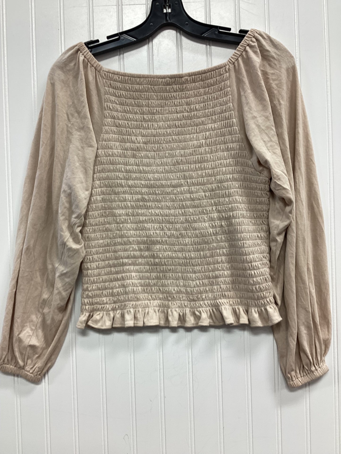Top Ls By Loft In Cream, Size:S