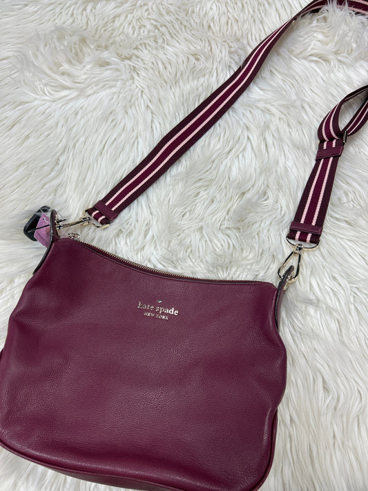 Crossbody Designer By Kate Spade In Purple, Size:Medium