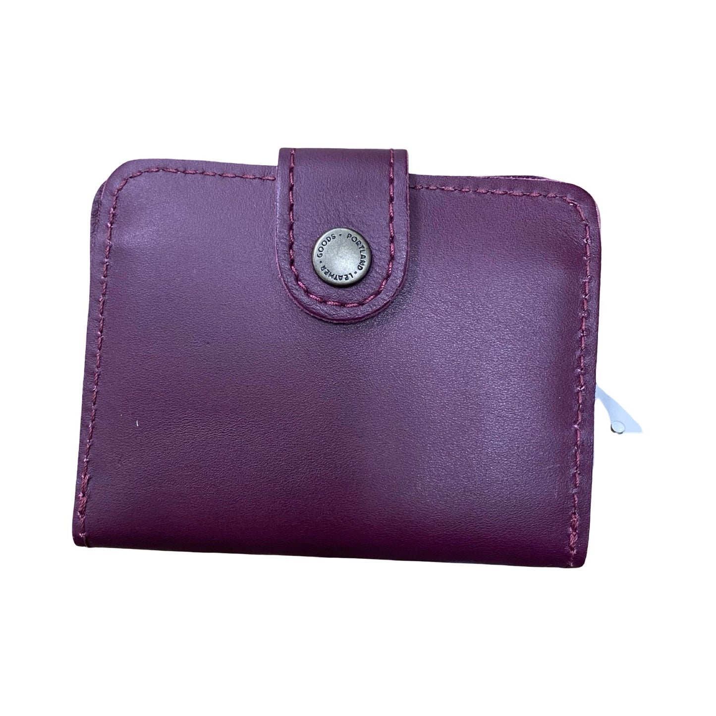 Wallet Leather By Portland Leather In Maroon, Size:Small