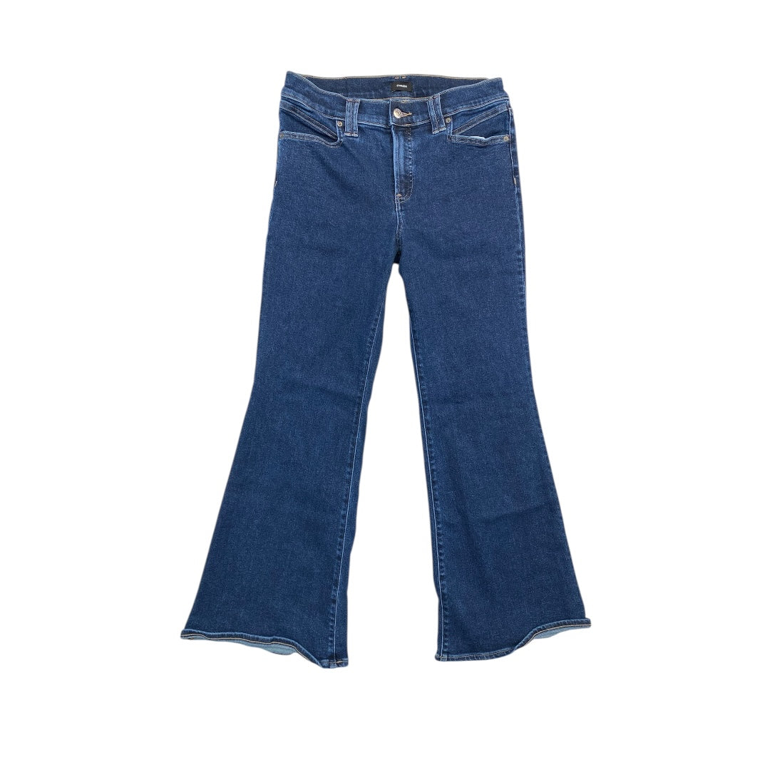 Jeans Flared By Express In Blue Denim, Size:10