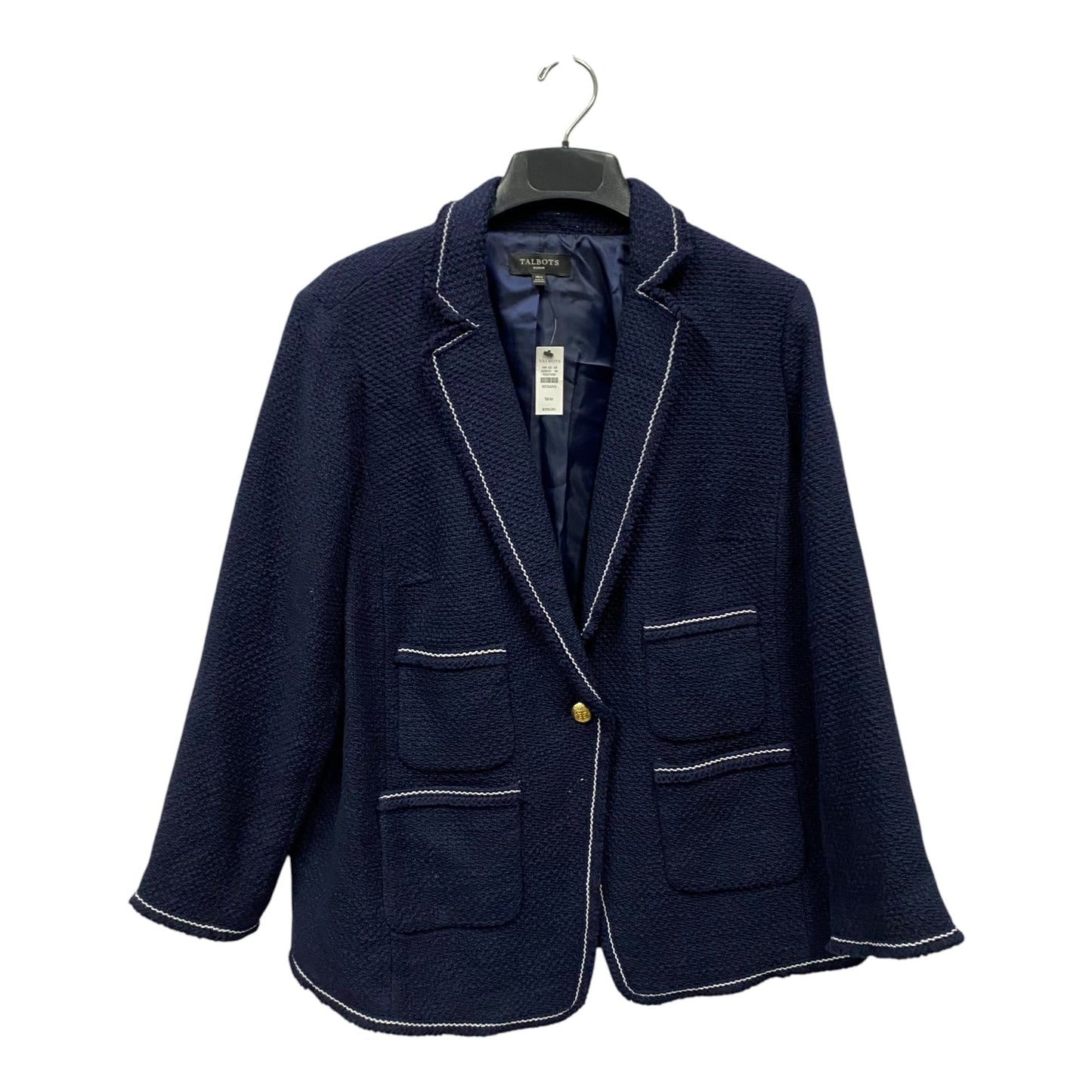 Blazer By Talbots In Blue, Size:1X