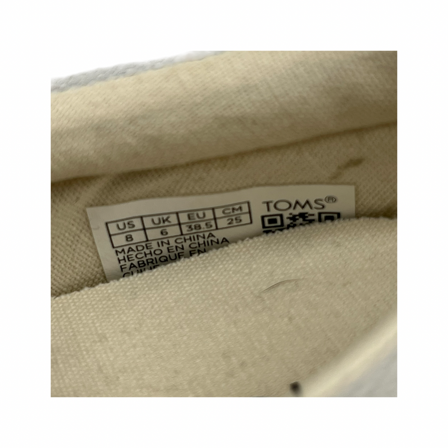 Shoes Sneakers By Toms In Grey, Size:8