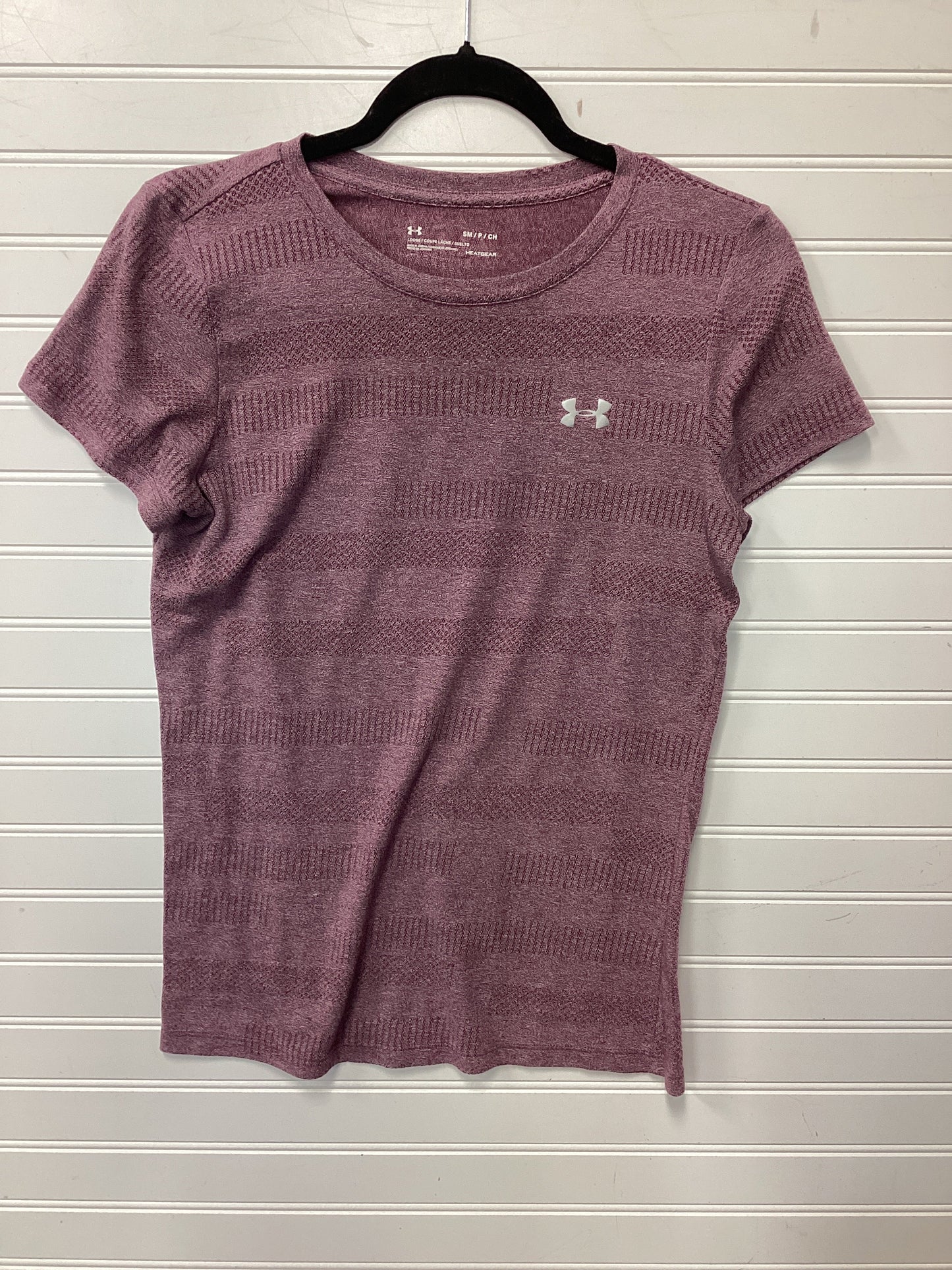Athletic Top Ss By Under Armour In Purple, Size:S