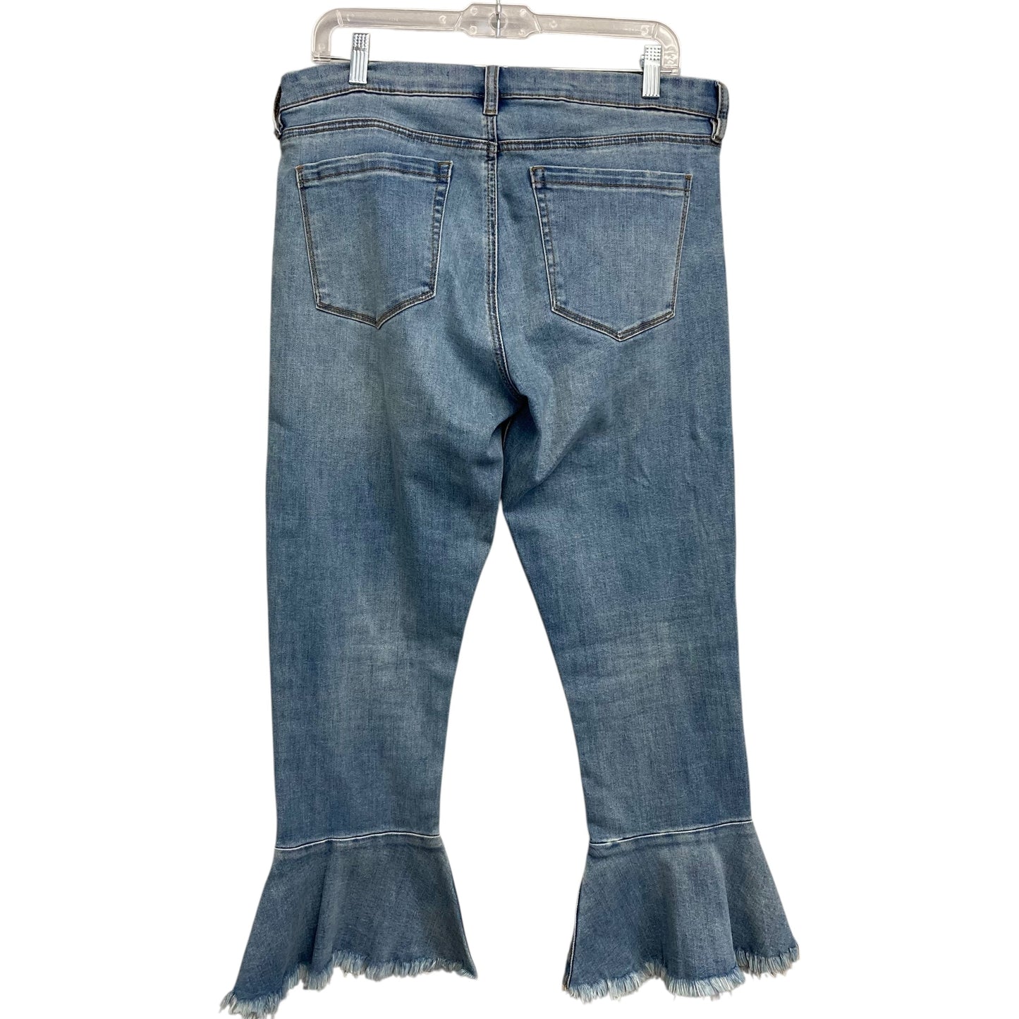 Jeans Flared By Chelsea & Violet In Blue Denim, Size:12