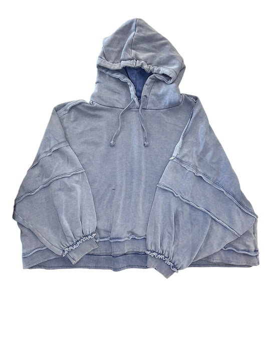 Sweatshirt Hoodie By Pilcro In Blue, Size:M