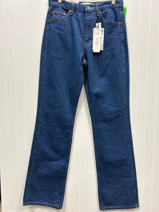 Jeans Boot Cut By Zara In Blue Denim, Size:6 NWT