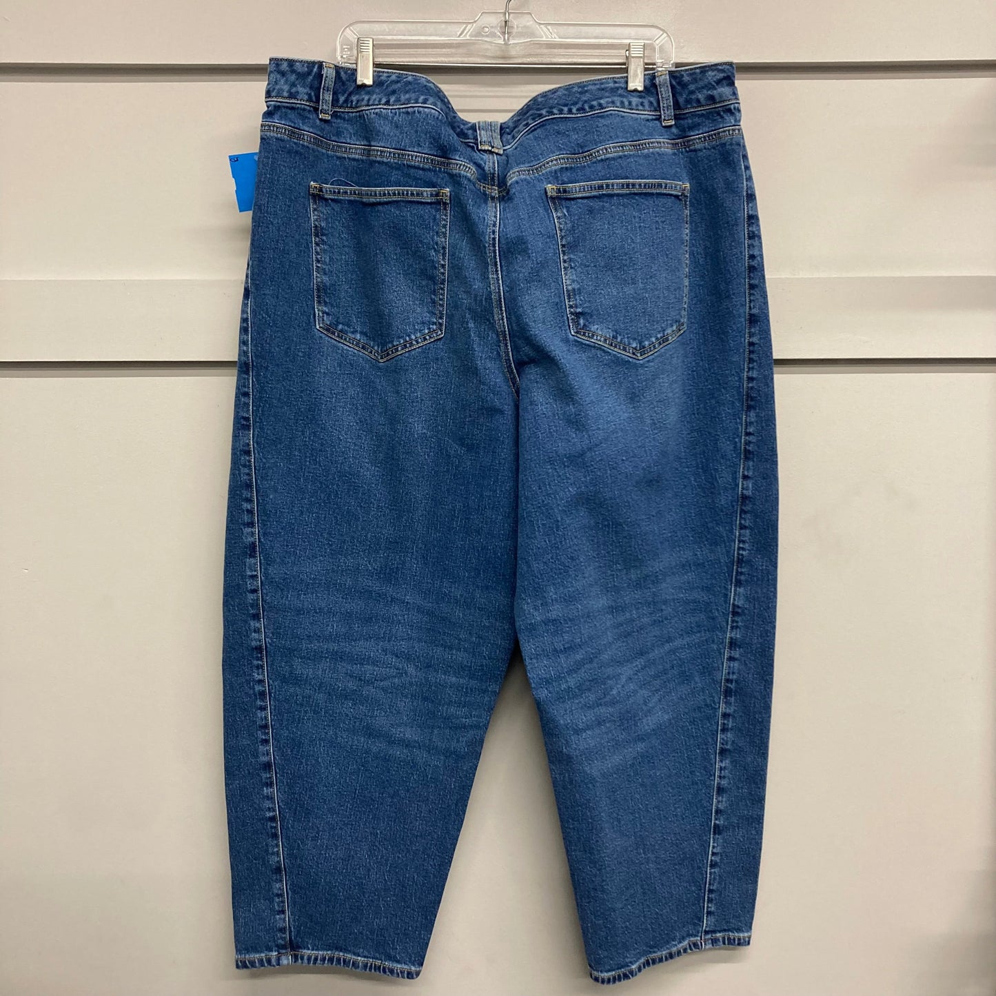 Jeans Straight By Talbots In Blue Denim, Size:22