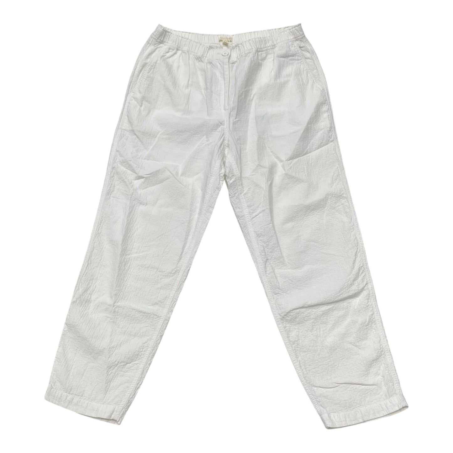 Pants Designer By Eileen Fisher In White, Size:M