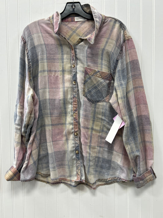 Blouse Ls By Maurices In Multi, Size:L