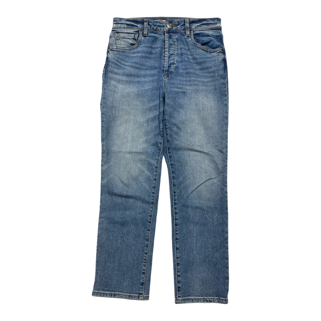 Jeans Straight By Kut In Blue Denim, Size:4