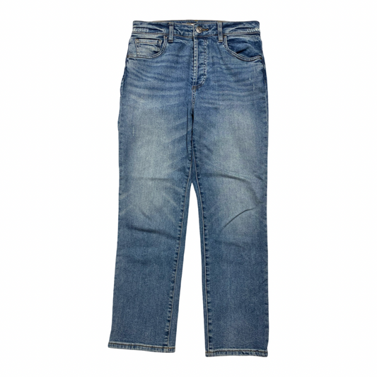 Jeans Straight By Kut In Blue Denim, Size:4