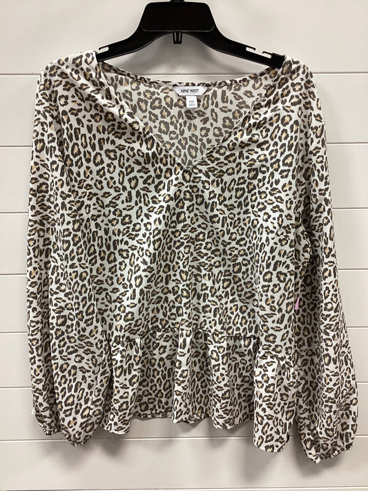 Top Ls By Nine West In Animal Print, Size:Xxl
