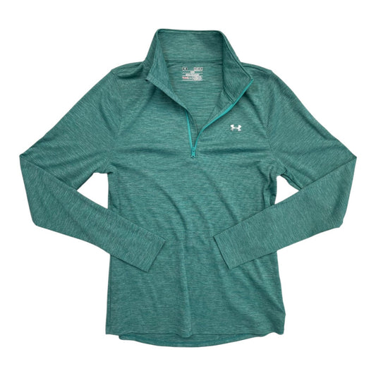 Athletic Jacket By Under Armour In Teal, Size:M