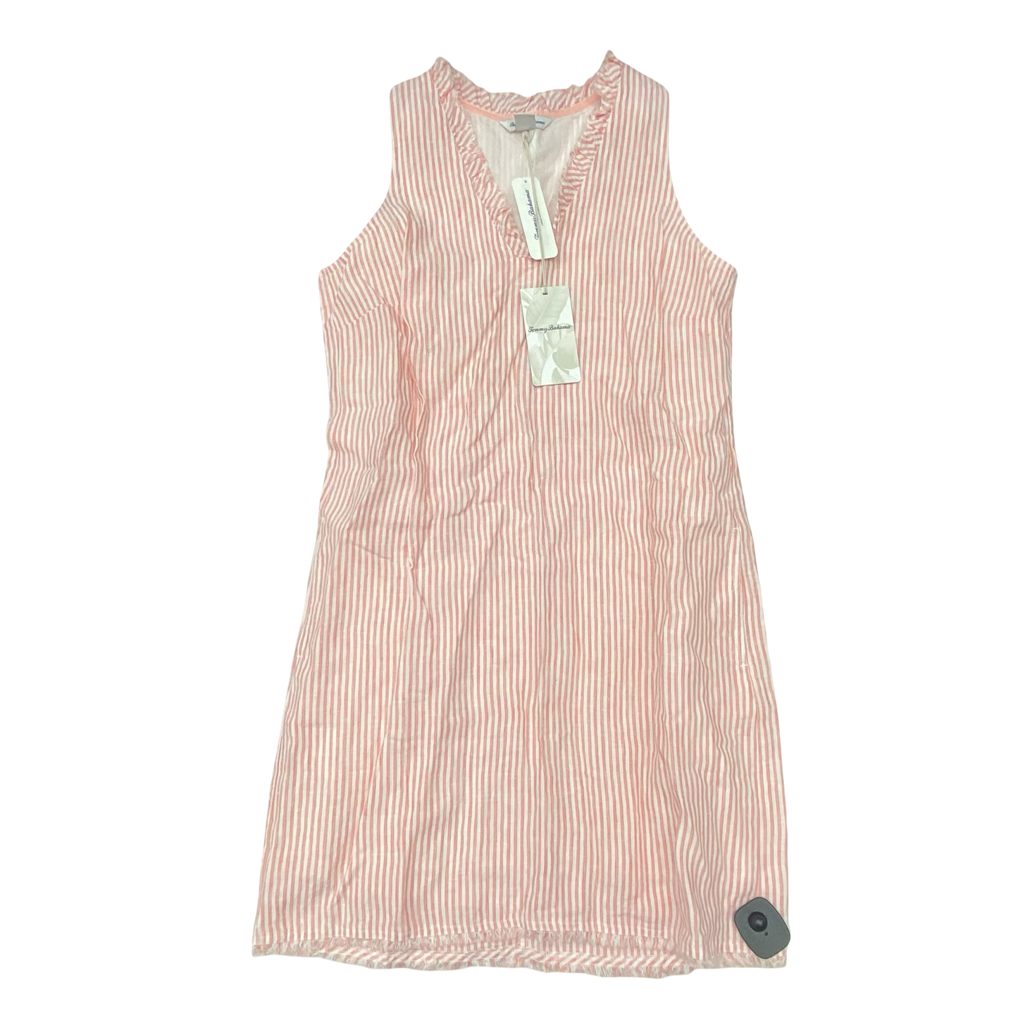 Dress Casual Midi By Tommy Bahama In Pink & White, Size:M