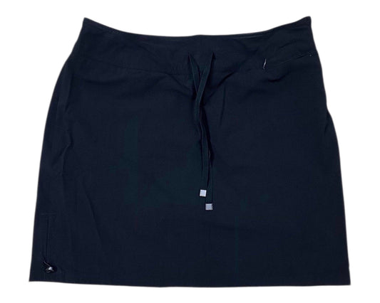 Skort By Green Tea In Black, Size:1X